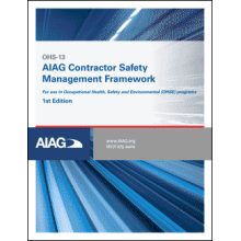 OHS-13 AIAG Contractor Management Framework 1st Edition: 2019 